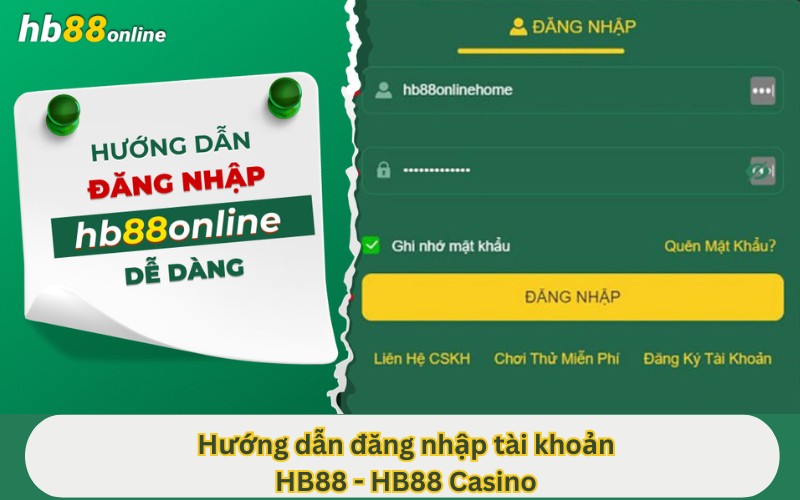 hướng dẫn đăng nhập HB88